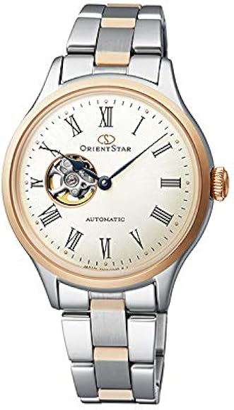 [オリエントスター]ORIENT STAR 自動巻き腕時計 クラシックセミスケルトン 機械式 日本製 国内メーカー保証付2年付 オープンハート  RK-ND0001S レディース ホワイト シルバー